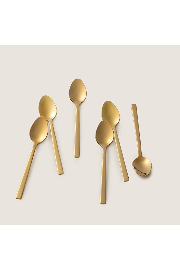 Destina 18 Piece Tea Spoon Set Shiny Gold