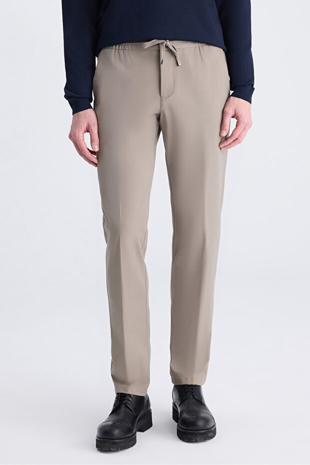 Ds Damat Relaxed Fit (Pile-Free) Mink Dobby Jogger Pants