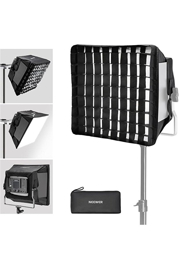 Upgraded Softbox Diffuser for NL660 RGB660 PRO II LED Video Light Panel, 12.6"x11.6" Foldable with G