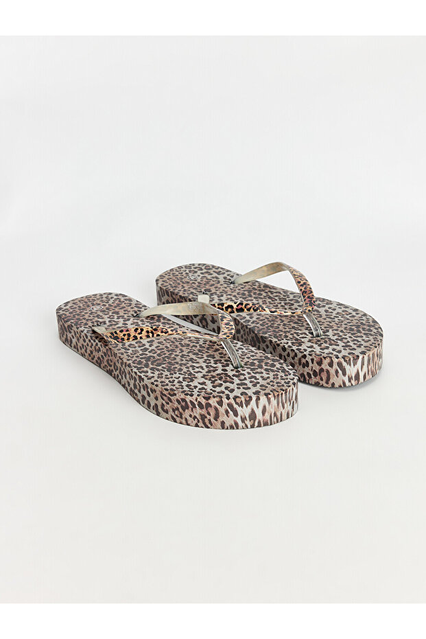 Alita City Leopard Patterned Women's Flip Flops with a Difference