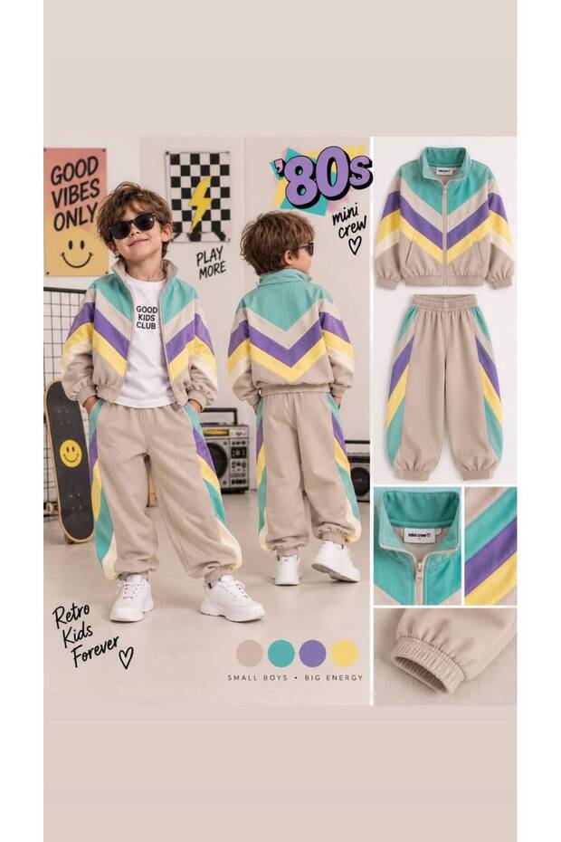 80's Retro Tracksuit Set (Choose 1 Size Large.)