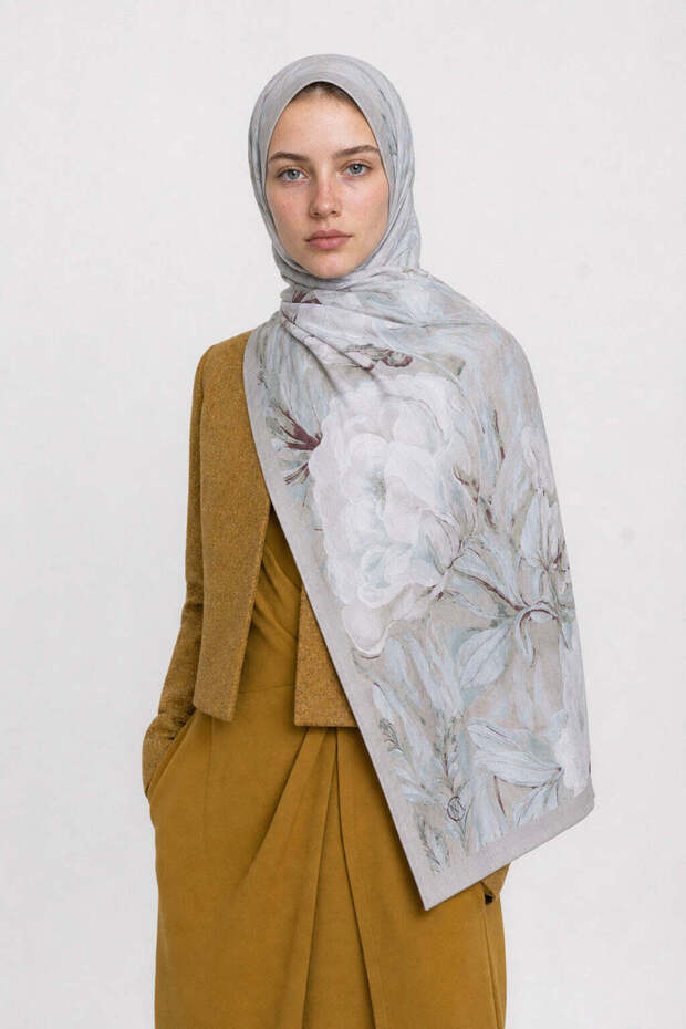 Mauve Desen Neo Crash Shawl