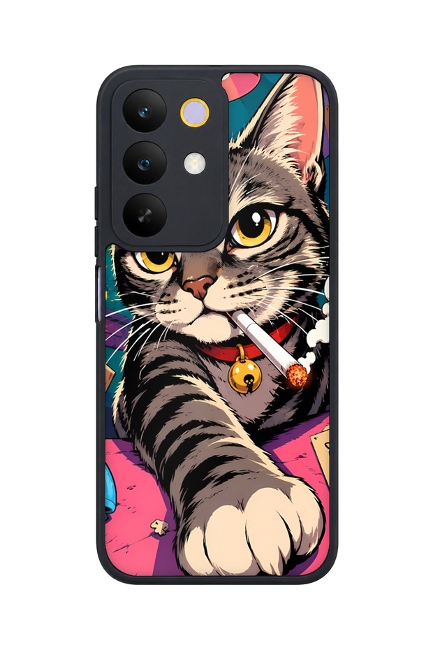 C85 5g Compatible Cat Patterned Camera Protected Shockproof Case