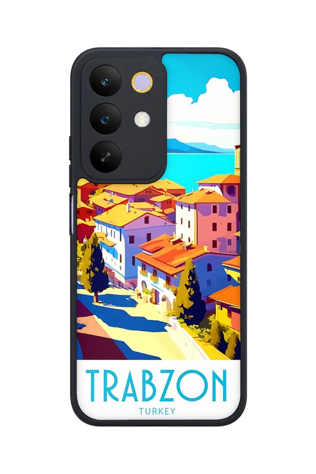 C85 5g Compatible Black Sea Patterned Camera Protected Shockproof Case