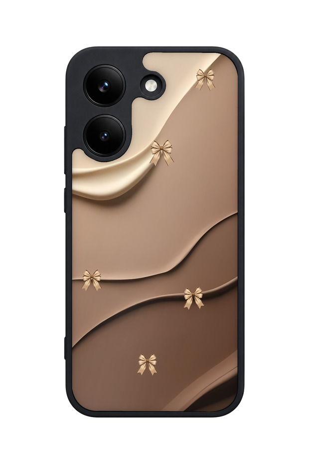 حافظة مقاومة للصدمات متوافقة مع X8 Pro باللون البيج مع حماية للكاميرا