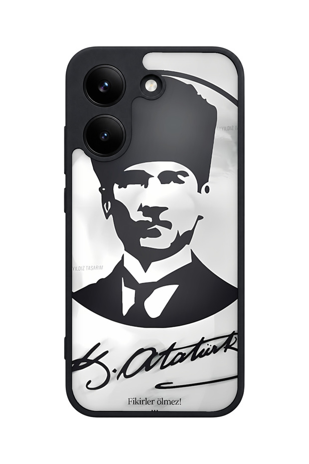 X8 Pro Compatible Ataturk Patterned Camera Protected Shockproof Case