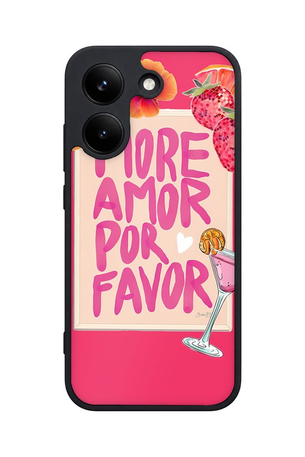 X8 Pro Compatible Cocktail Patterned Camera Protected Shockproof Case