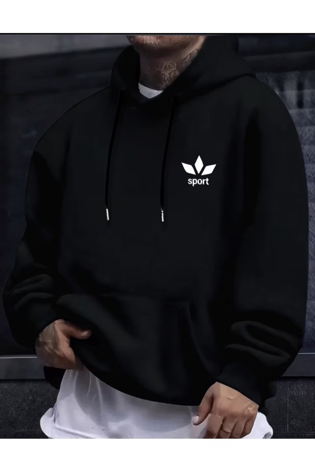 Men's Hooded Oversize Sports Sweatshirt