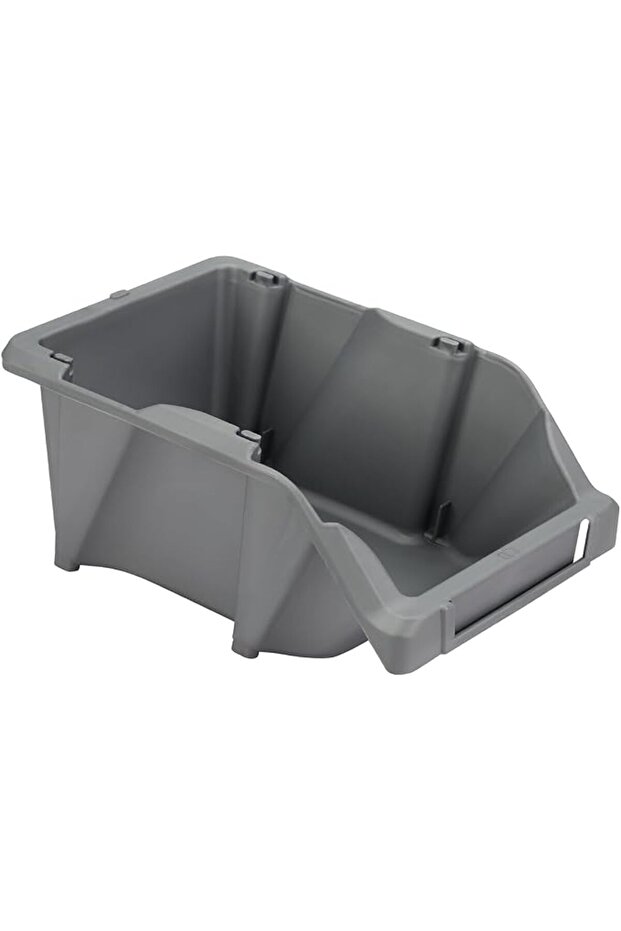Plastic Storage Bin #4-295x195x130mm- Stackable Storage Container, Spacious and Easy-to-Clea