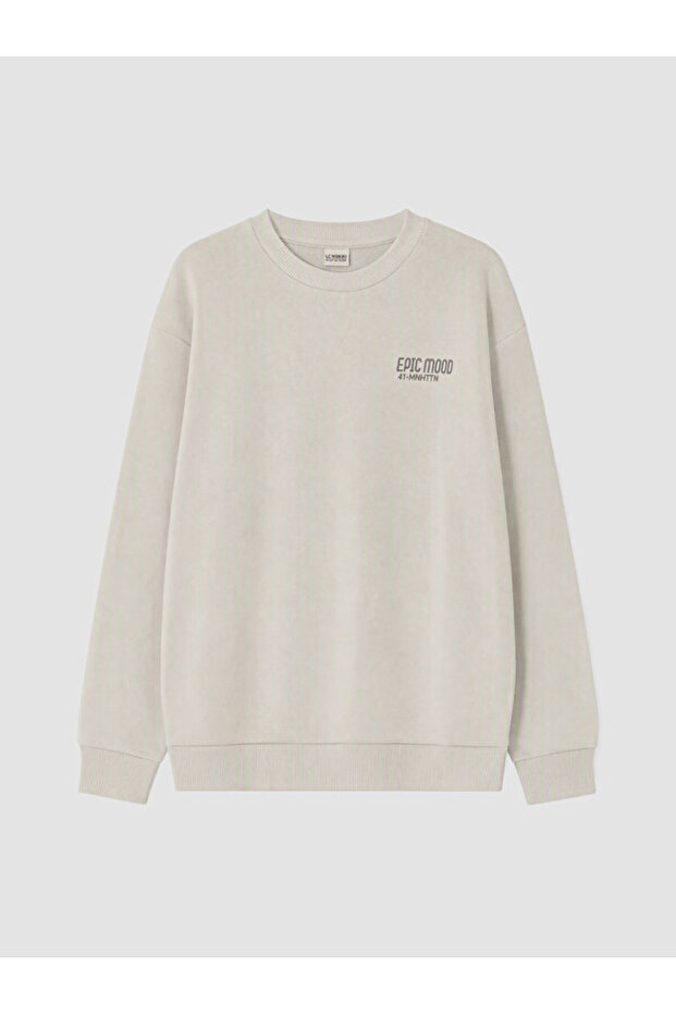 Printed Boys' Thick Sweatshirt