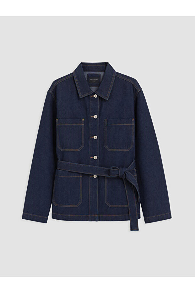 Belted Women's Jean Jacket