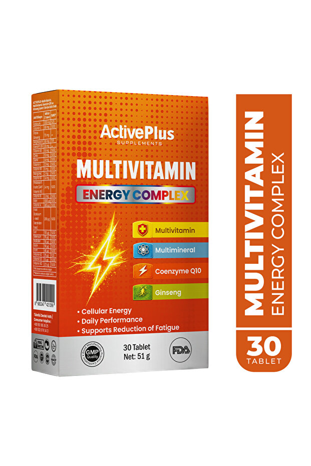 Multivitamin Energy Complex 30 Tablet Takviye