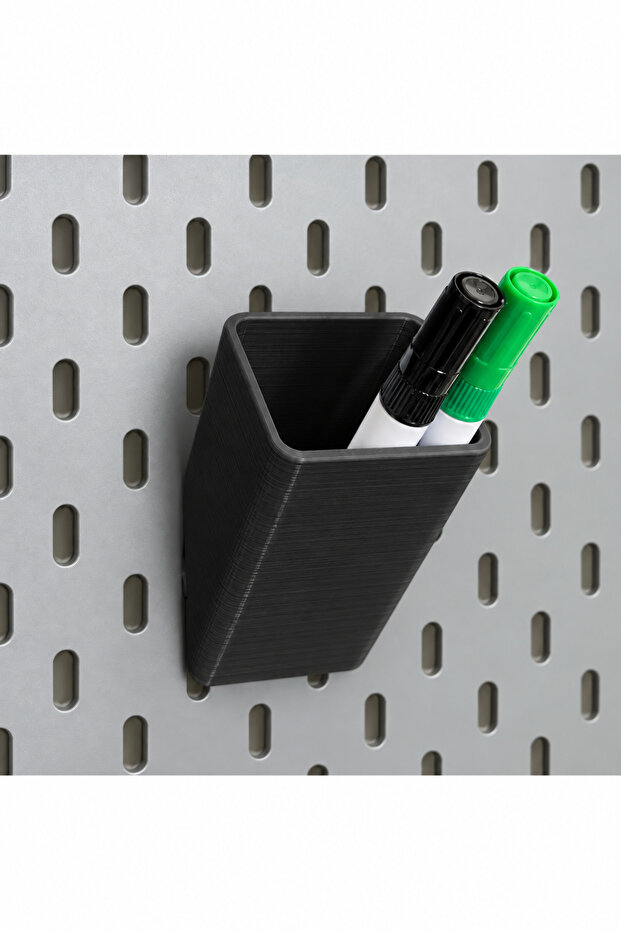 Skådis Compatible Board Storage Box and Pen Holder – Pegboard Storage Box Black