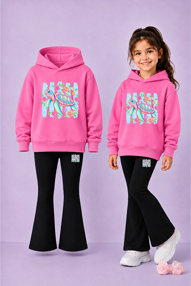 Sweatshirt - Spanish Leggings Set Girls' Winter Top and Bottom Set