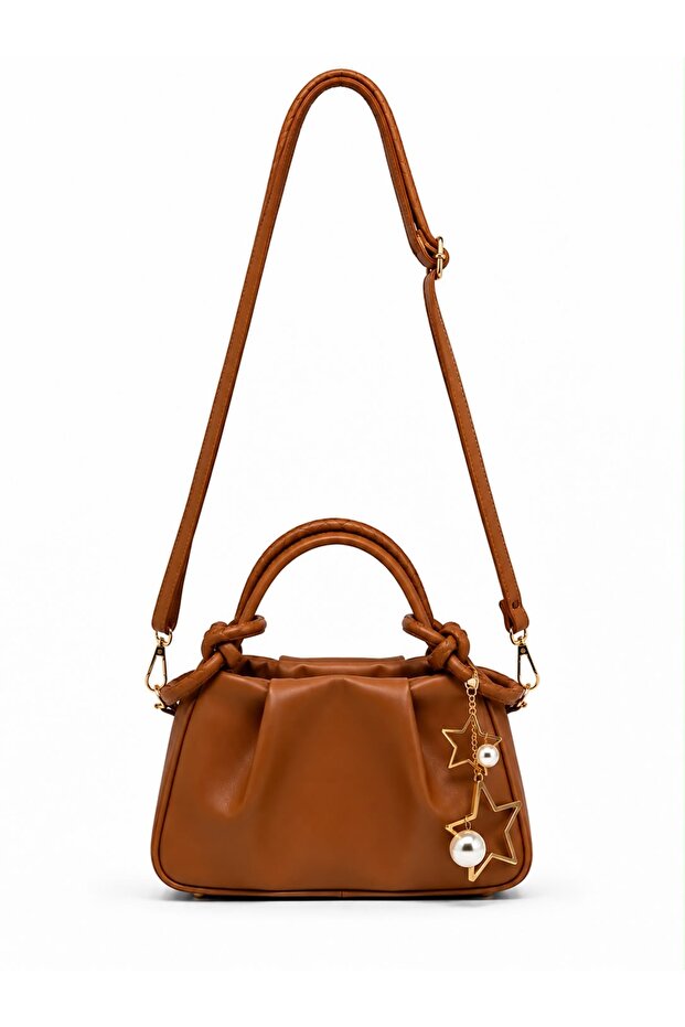 Star Star Charm Double Handle Detail Crossbody Bag