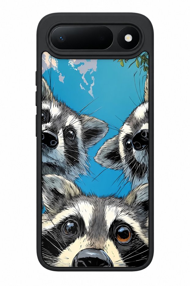 Spark 50 5g Compatible Raccoon Patterned Camera Protected Shockproof Case