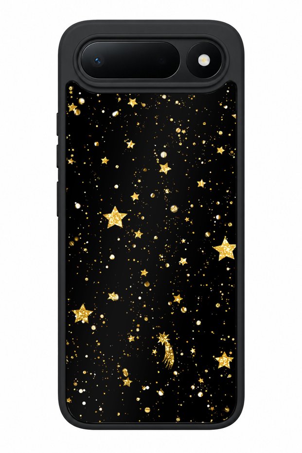 Spark 50 5g Compatible Gold Star Patterned Camera Protected Shockproof Case