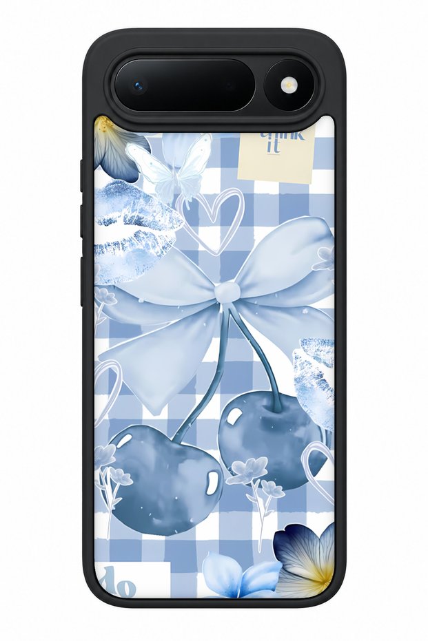 Spark 50 5g Compatible Bluecherry Patterned Camera Protected Shockproof Case