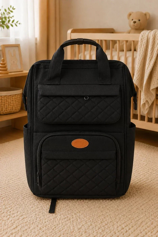 Multi-Compartment Zippered Baby Care Bag Backpack Model