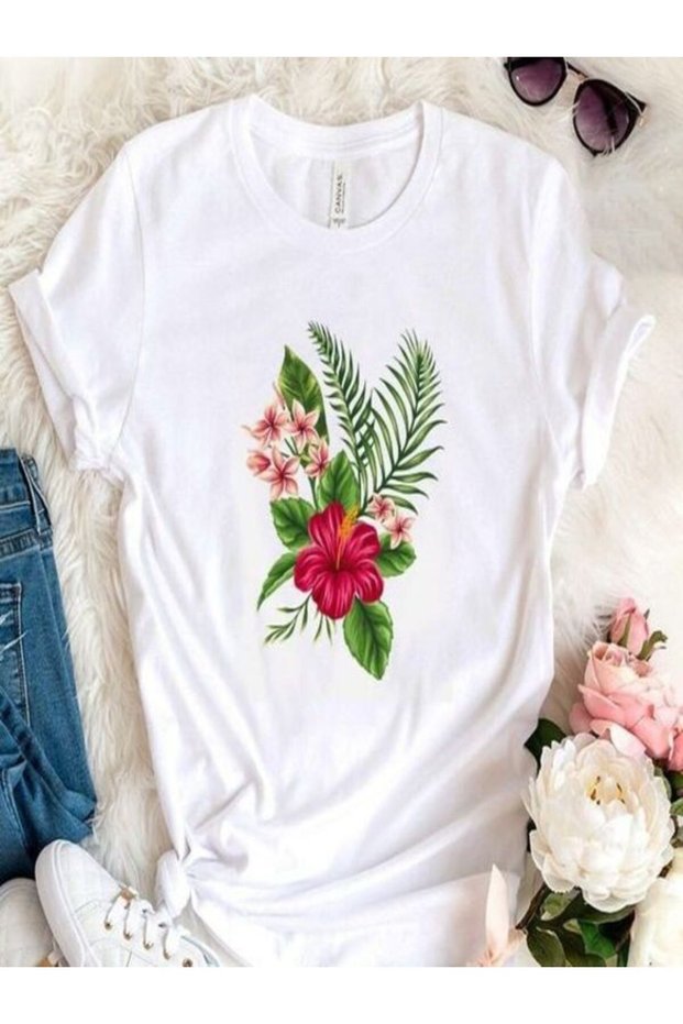 Unisex Oversize Printed Cotton T-Shirt – Relaxed Fit Casual Streetwear