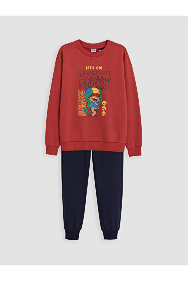 Brawl Stars Printed Boys' Tracksuit Set