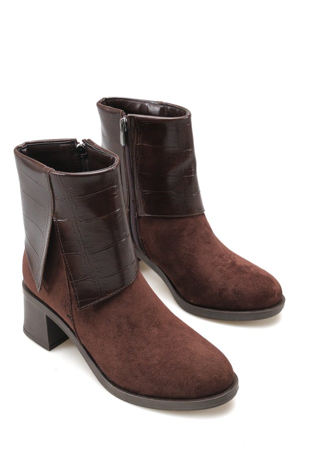 Gemma Amara Women's Heeled Boots 0012022 Brown Suede