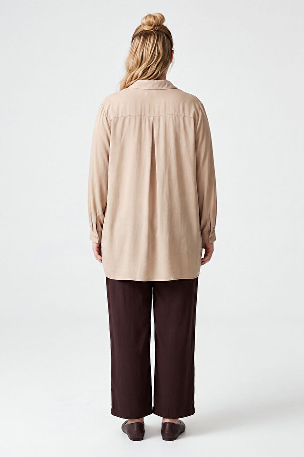 Aller detailed plus size tunic