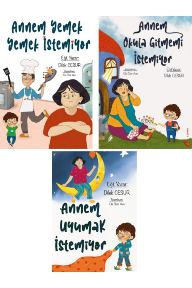 Çocuk Gözüyle Annem - Dilek Cesur Kitapları - 3 Bookshelf Fun Set