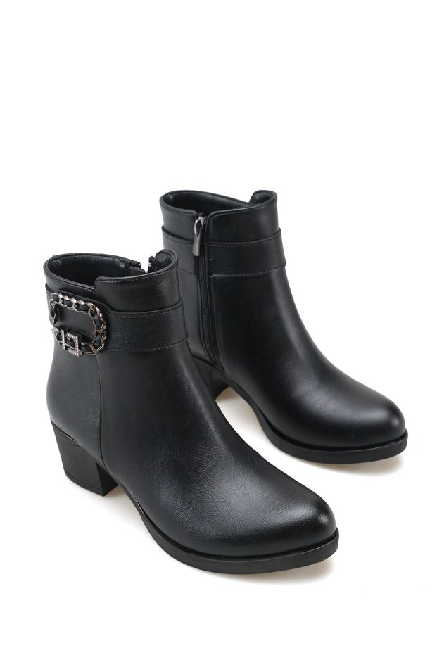 Nova Nina Women's Heeled Boots 00122676 Black Skin