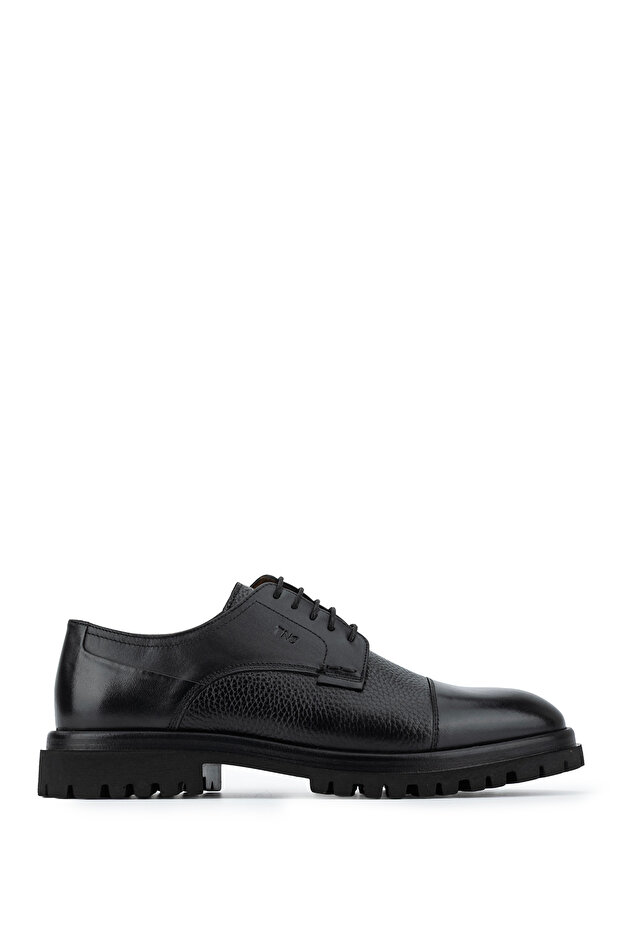 Men's Genuine Leather Black Classic Shoes