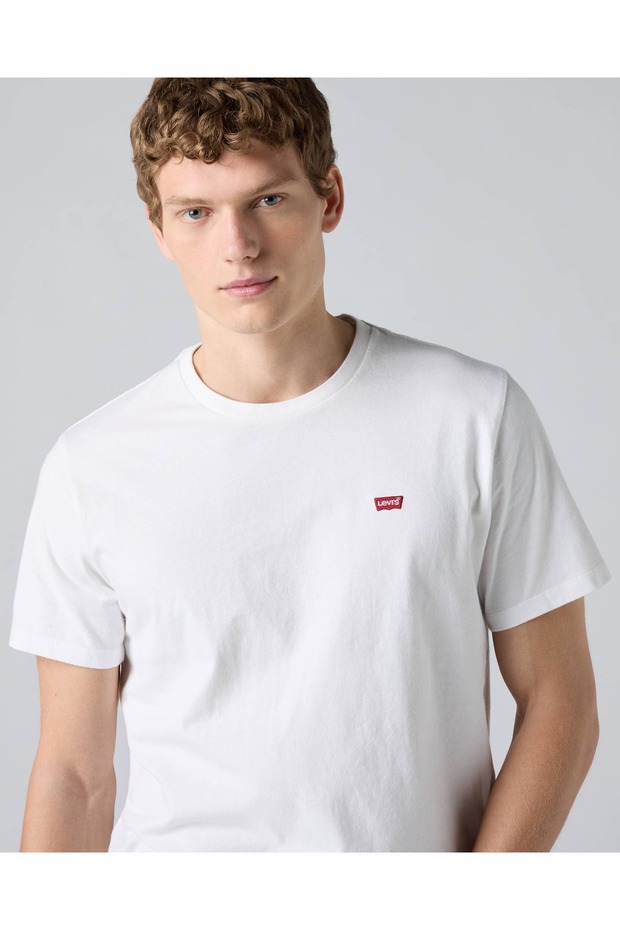 Classic Hm Tee Oneck White / Bicycle Neckline Standard Fit