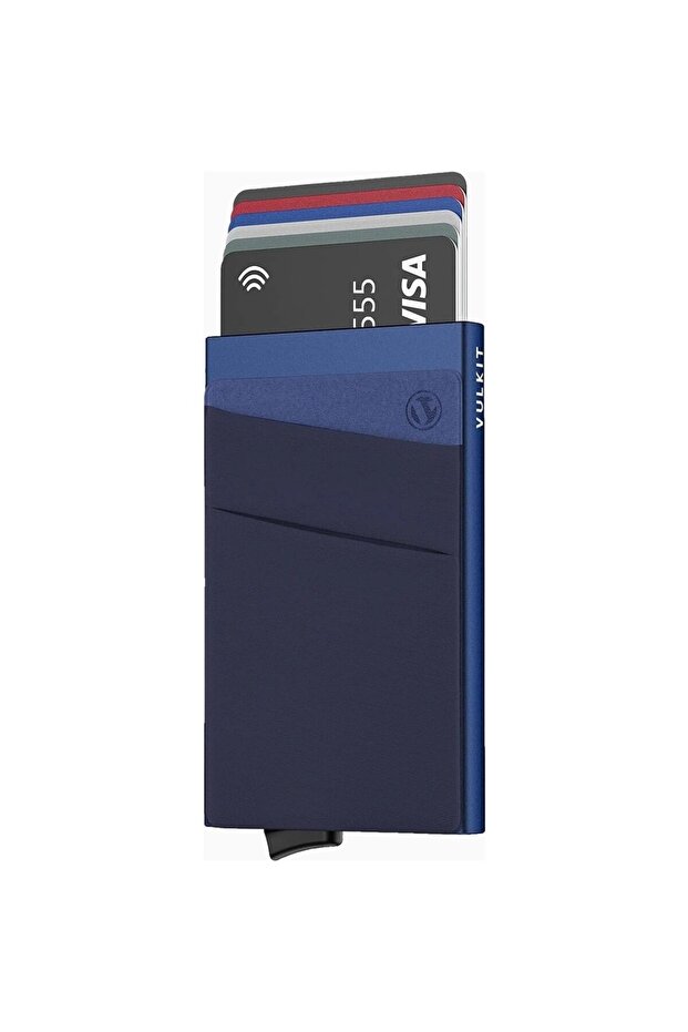 Rfid Protected Mini Unisex Card Holder Wallet with Coin Compartment