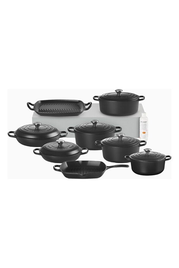 8 Piece Cast Iron Professional Cookware Set