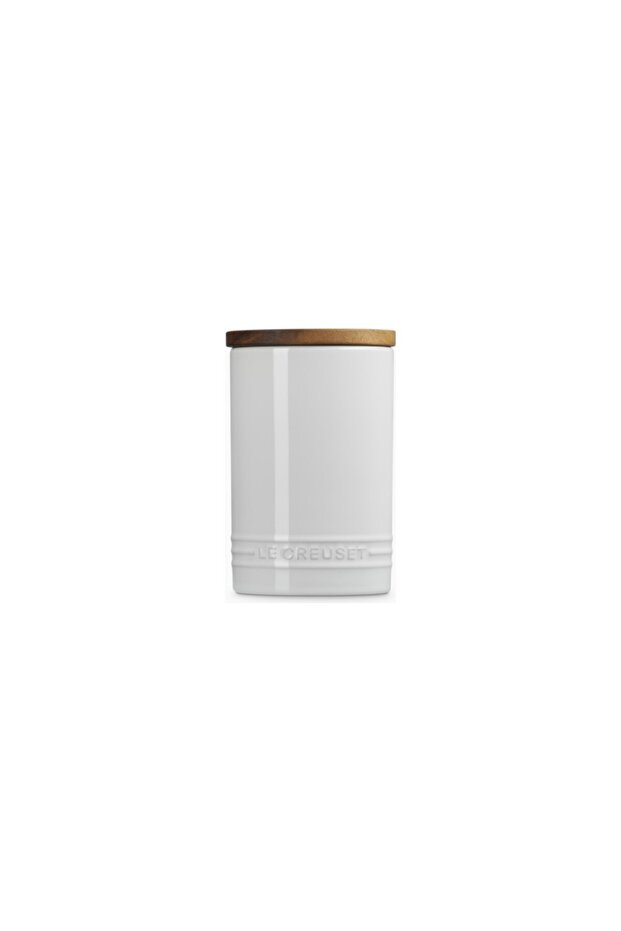 Signature Acacia Lid, Ceramic Storage Container