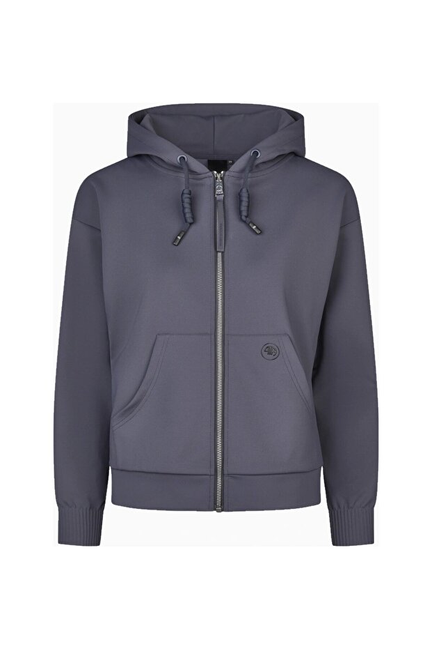Athleisure Oversize 8282 Luxury Hooded Women's Sweat Jacket