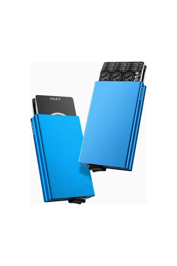 Rfid Nfc Protected Metal Dual Card Minimal Men's Card Holder Wallet