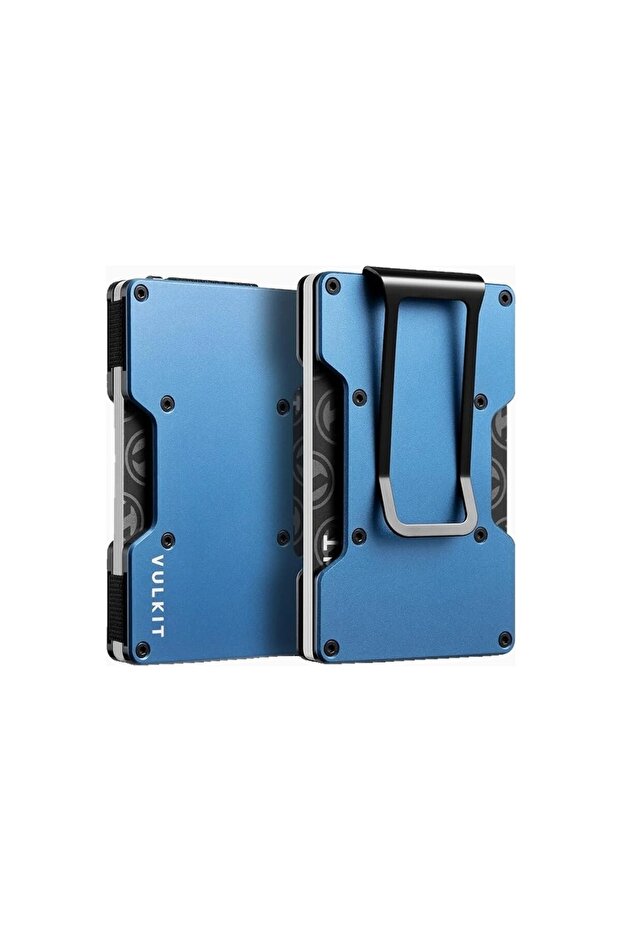 Rfid Protected Metal Men's Card Holder Wallet with Money Clip