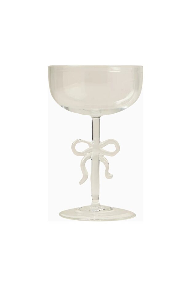 Benedita Bowknot Borosilicate Glass Coupe Goblet