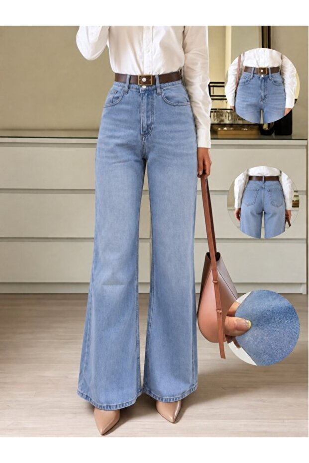 Women's High Waist Wide Leg Jeans