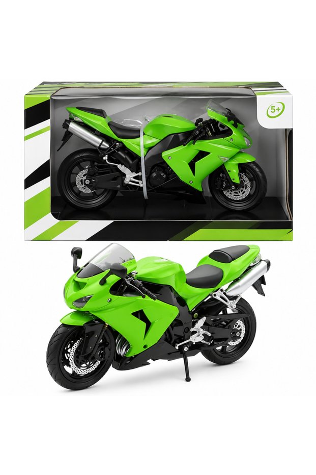 1/12 Zx-10R 2006 Model Green Motorcycle