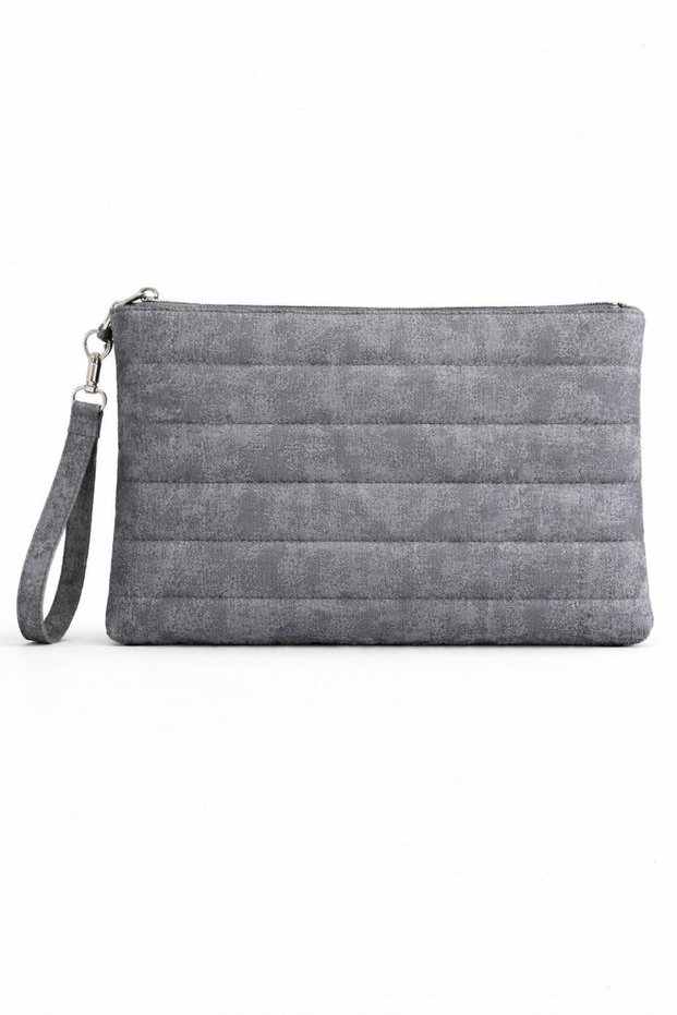 Stone Patterned Clutch Portfolio Bag Tablet Compatible