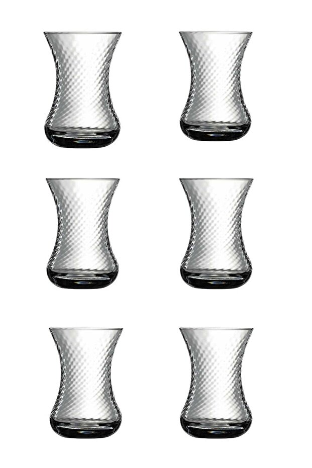 42781 Thin-Waisted 6-Piece Tea Cup Set with Optics