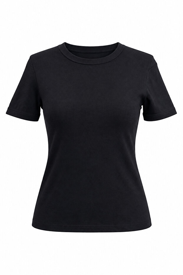Bisiklet Yaka Basic Tişört