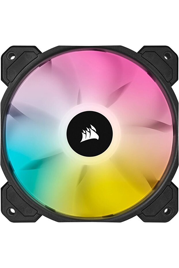 SP Series, SP120 RGB ELITE, 120mm RGB LED Fan with AirGuide, Single Pack, BLACK