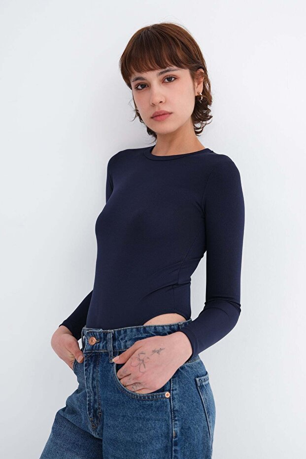 Crew Neck Bodysuit Z2844