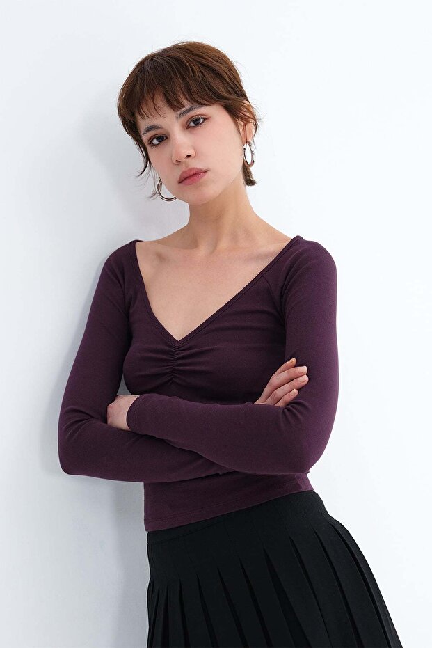 V-Neck Blouse B1965