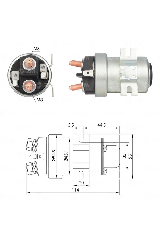404 Starter Solenoid 24V 150 Ampere Universal Intermediate Automatic