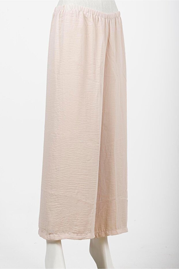 Beige cotton-lined jazz pants