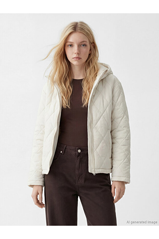 Esvab • Modern & Distinctive Hooded Quilted Women's Puffer Coat