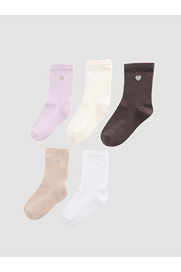 Embroidered Women's Socks from Uzg Store for Style Enthusiasts, Pack of 5